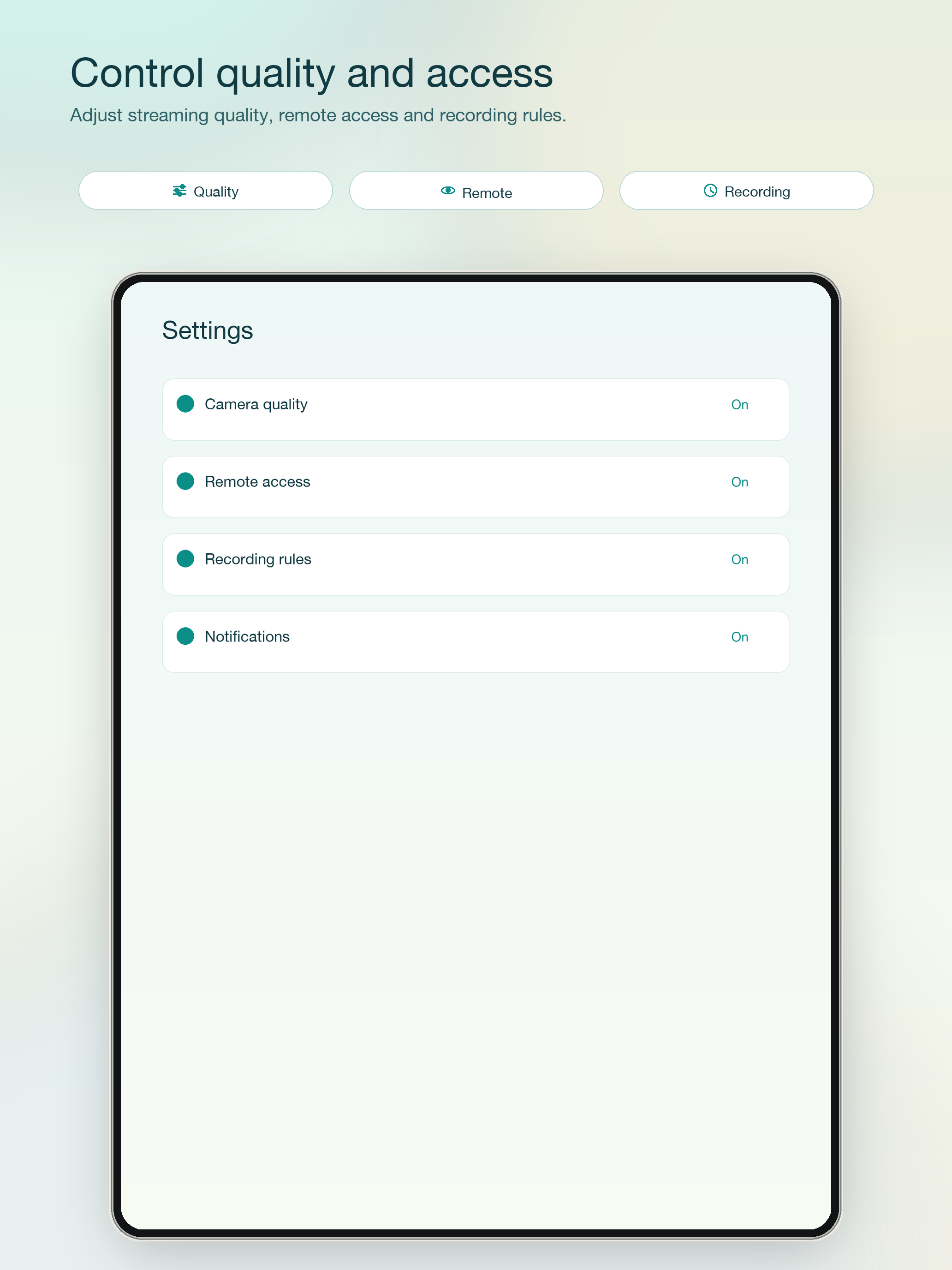 PerchCam iPad App Store screenshot 5